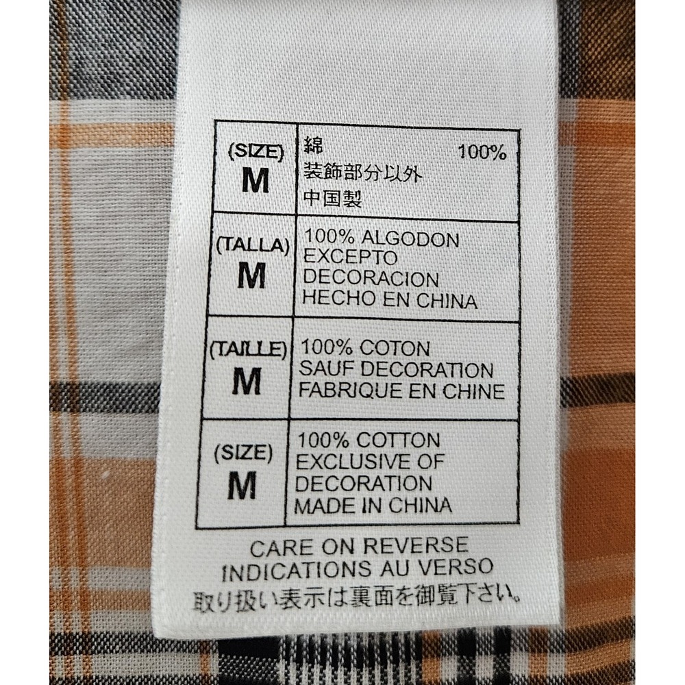 Lightning McQueen Plaid Pearl Snap Button Up Shirt Disney Park Youth Size Medium - Picture 3 of 4